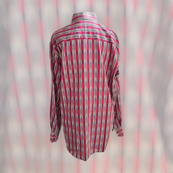 Robert Graham Multicolor Striped Button Down Shirt Size L - Picture 5 of 9